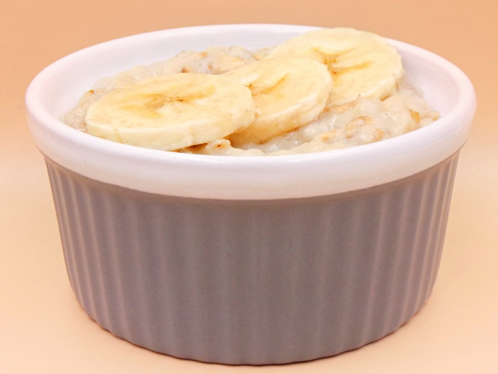Bananowa owsianka na mleku przepis