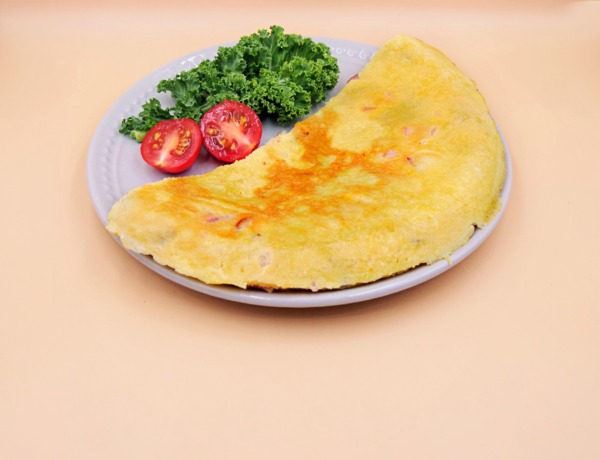 omlet z boczkiem