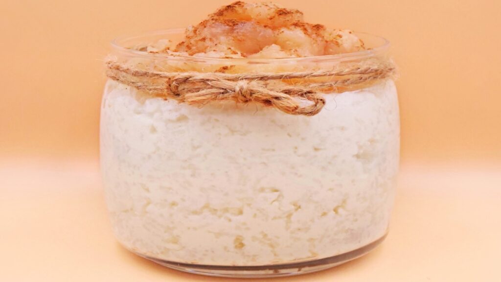 Ryż z twarogiem i musem jabłkowym przepis