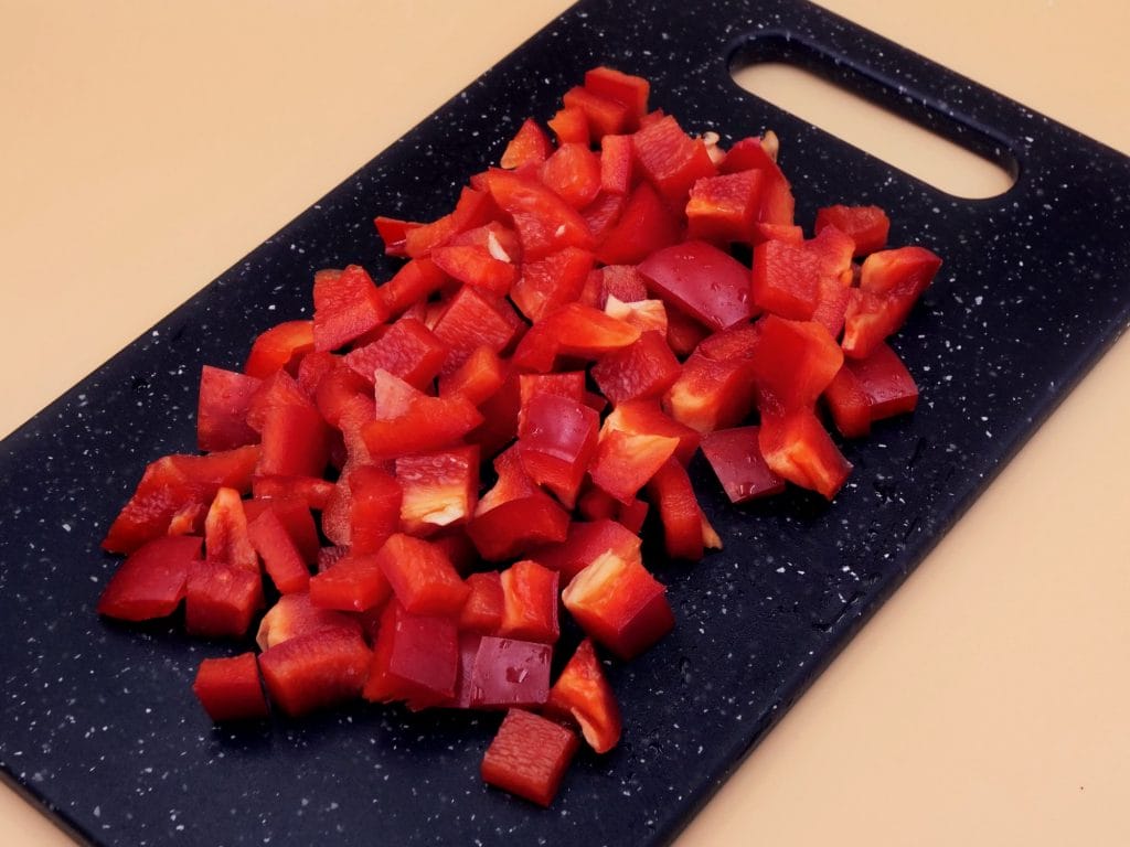 makaron z cieciorką i warzywami przepis