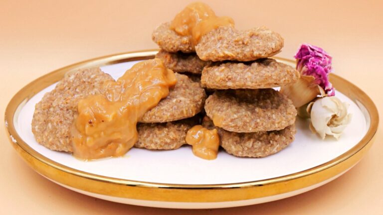 bananowe ciastka owsiane z maslem orzechowym przepis