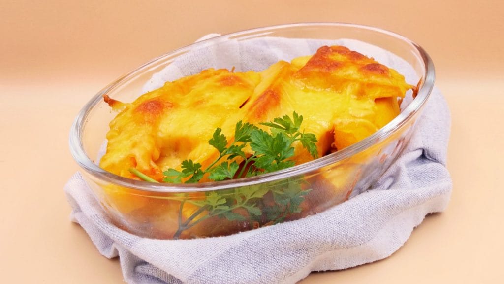 Dynia pieczona z serem żółtym przepis
