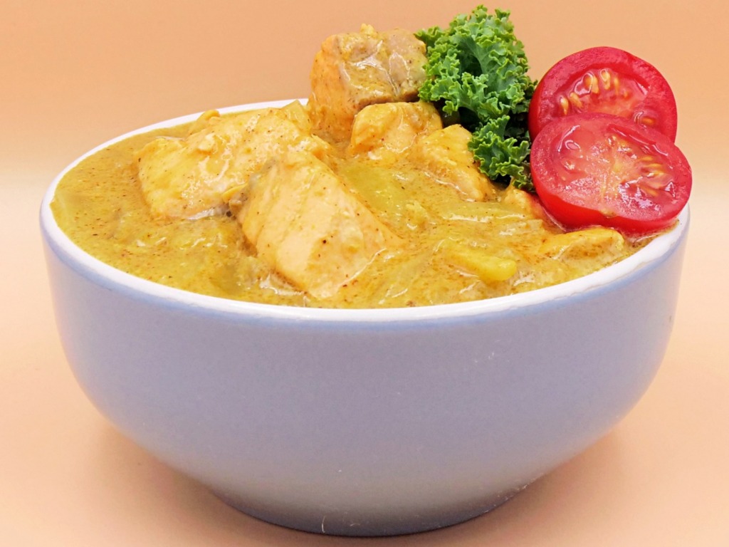 Curry z łososiem przepis
