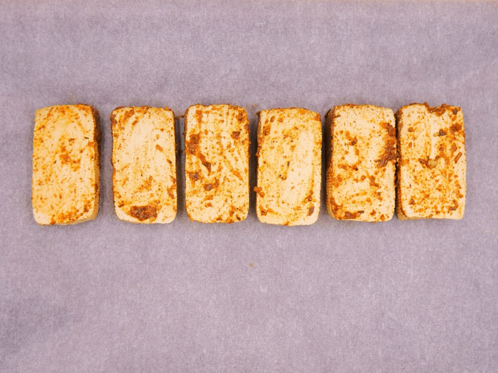 Pieczone chrupiące tofu w marynacie przepis