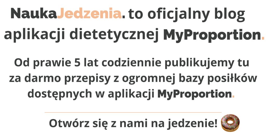 najlepsza aplikacja dietetyczna myproportion