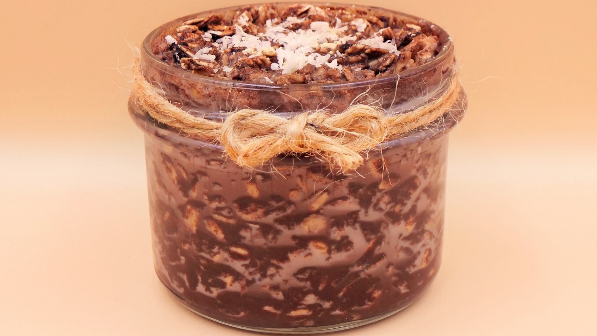 nocna owsianka kokosowo-czekoladowa przepis